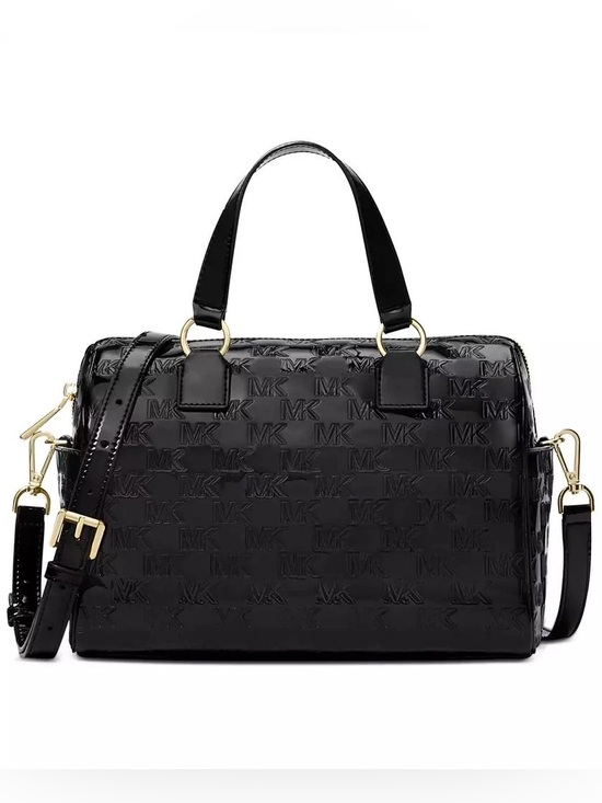 Michael Kors Handbags - Michael Kors Patent leather medium duffle satchel NEW with dust bag